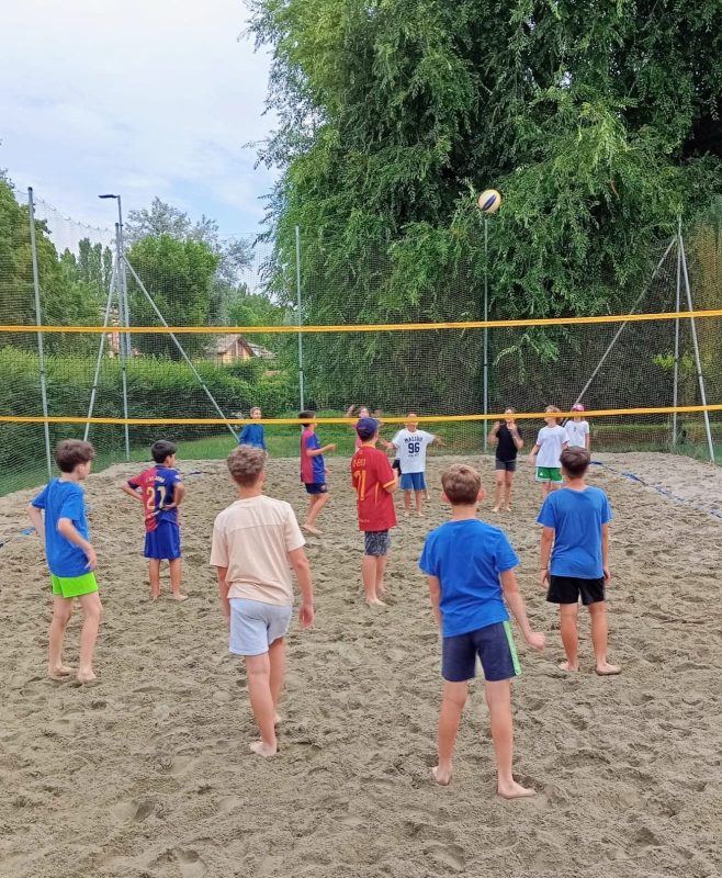 Attivita sportive al campo di Correggio