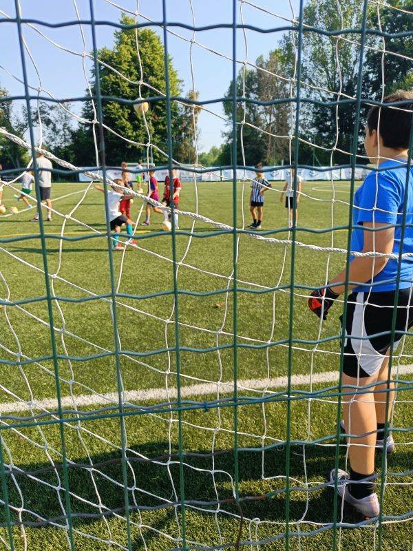 Allenamento del football camp